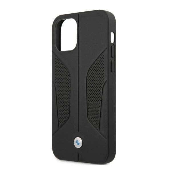 Etui BMW Leather Perforate Sides na iPhone 12 Pro Max - czarne – zdjęcie 6