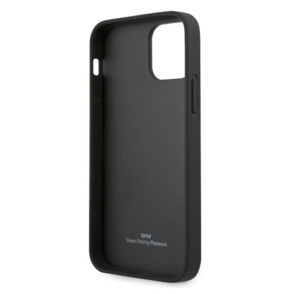 Etui BMW Leather Perforate Sides na iPhone 12 Pro Max - czarne – zdjęcie 7