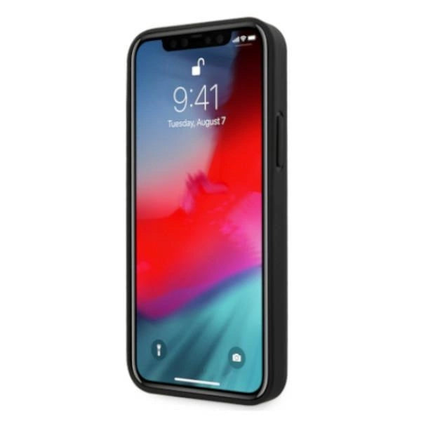 Etui BMW Leather Perforate na iPhone 12 Pro Max - czarne – zdjęcie 5