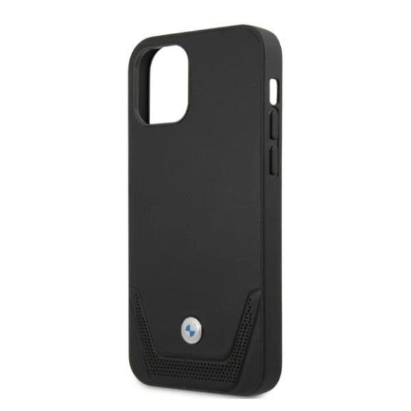 Etui BMW Leather Perforate na iPhone 12 Pro Max - czarne – zdjęcie 6