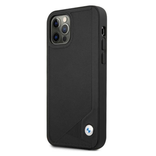 Etui BMW Leather Deboss na iPhone 12 / iPhone 12 Pro - czarne – zdjęcie 2