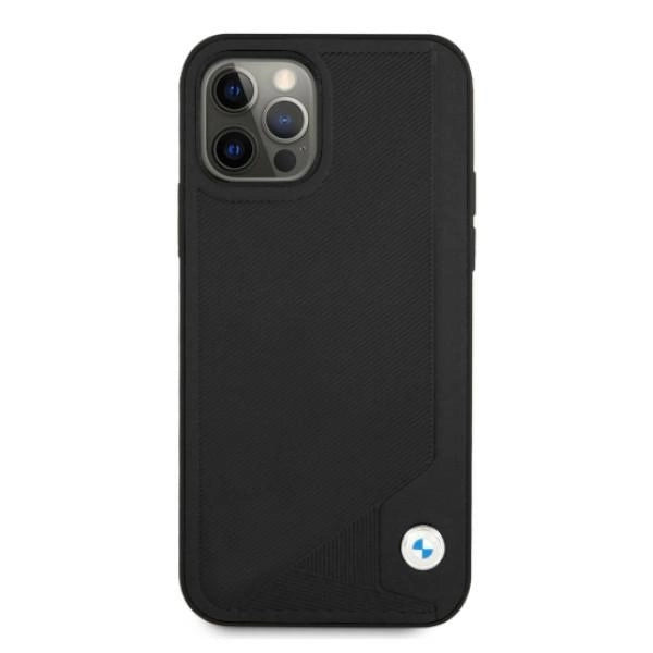 Etui BMW Leather Deboss na iPhone 12 / iPhone 12 Pro - czarne – zdjęcie 3