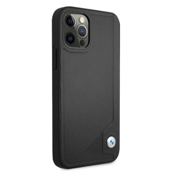 Etui BMW Leather Deboss na iPhone 12 / iPhone 12 Pro - czarne – zdjęcie 4