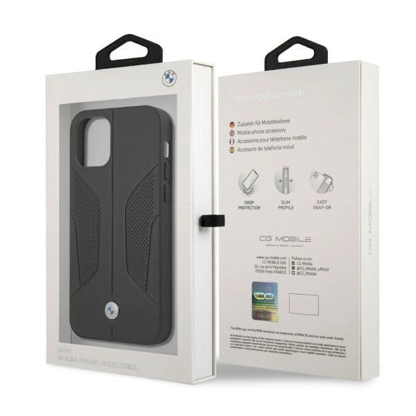 Etui BMW Leather Perforate Sides na iPhone 12 / iPhone 12 Pro - czarne – zdjęcie 8