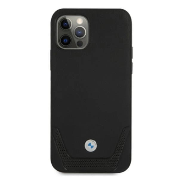 Etui BMW Leather Perforate na iPhone 12 / iPhone 12 Pro - czarne – zdjęcie 3