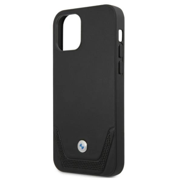 Etui BMW Leather Perforate na iPhone 12 / iPhone 12 Pro - czarne – zdjęcie 6