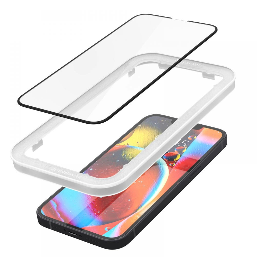 Szkło hartowane na iPhone 13 / 13 Pro / 14 / 16e / 17e- czarne 2 szt. – zdjęcie 2