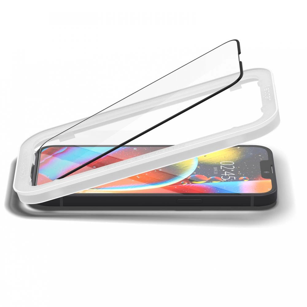 Szkło hartowane na iPhone 13 / 13 Pro / 14 / 16e / 17e- czarne 2 szt. – zdjęcie 3
