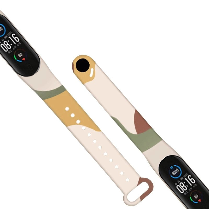 Strap Moro opaska do Xiaomi Mi Band 3 / 4 silikonowy do zegarka wzór 7 – zdjęcie 3