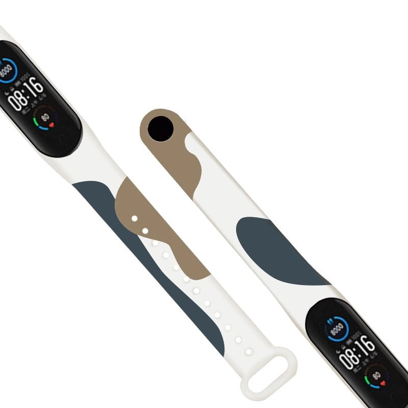 Strap Moro opaska do Xiaomi Mi Band 3 / 4 silikonowy do zegarka wzór 12 – zdjęcie 3