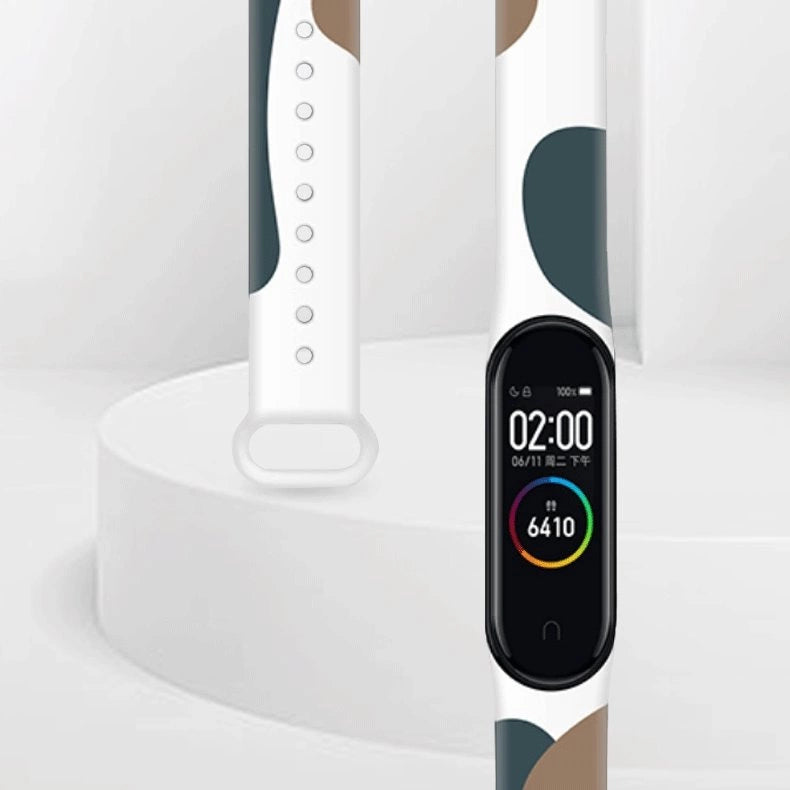 Strap Moro opaska do Xiaomi Mi Band 5 / 6 silikonowy do zegarka wzór 8 – zdjęcie 4