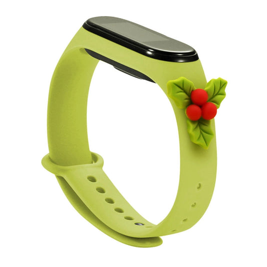 Opaska Strap Xmas do Xiaomi Mi Band 3 - zielona