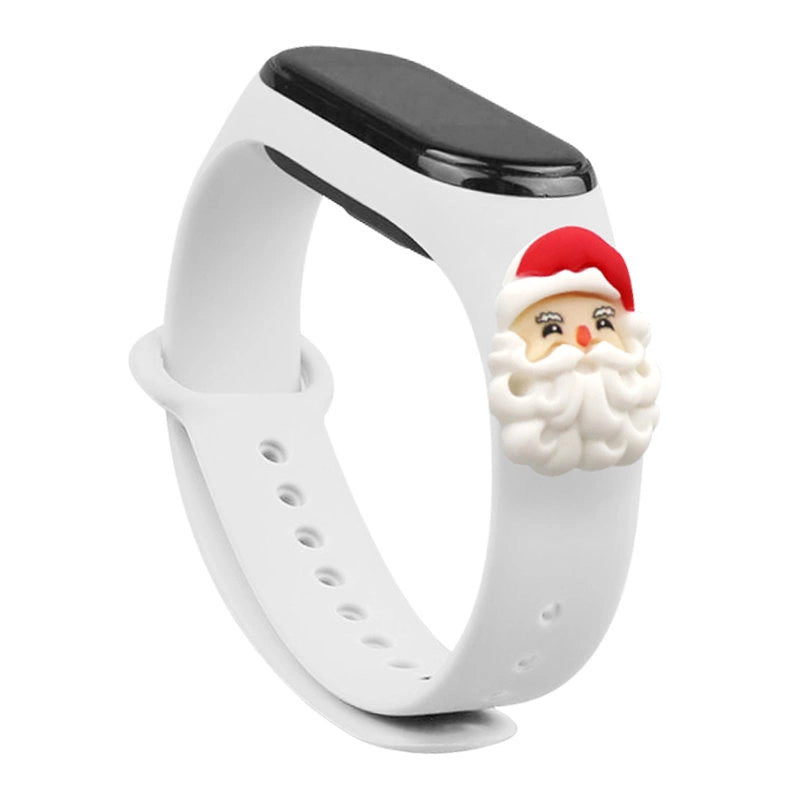 Opaska Strap Xmas do Xiaomi Mi Band 3 - biała