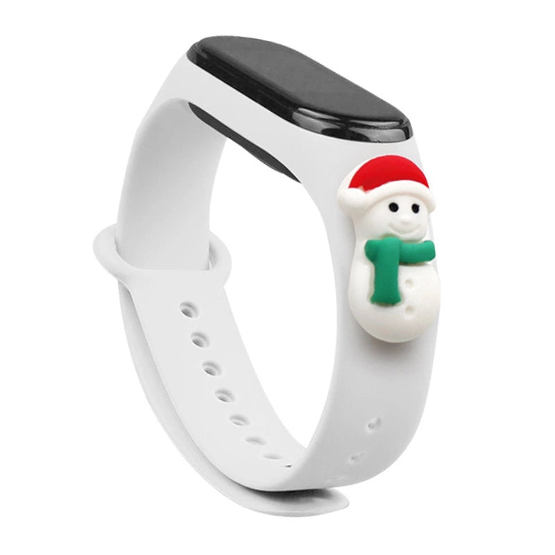 Opaska Strap Xmas do Xiaomi Mi Band 3 - biała