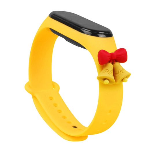 Opaska Strap Xmas do Xiaomi Mi Band 3 - żółta