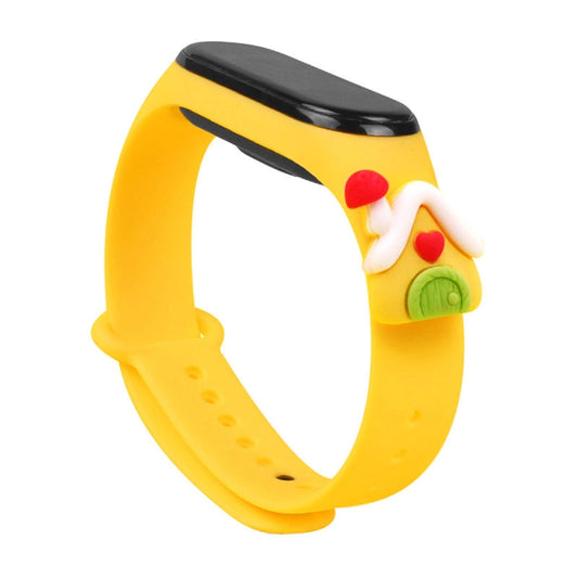 Opaska Strap Xmas do Xiaomi Mi Band 5 - żółta