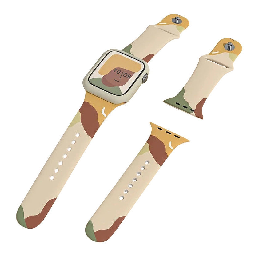 Silikonowy pasek Strap Moro do Apple Watch 42 / 44 / 45 / 49 mm - wzór 1 – zdjęcie 2