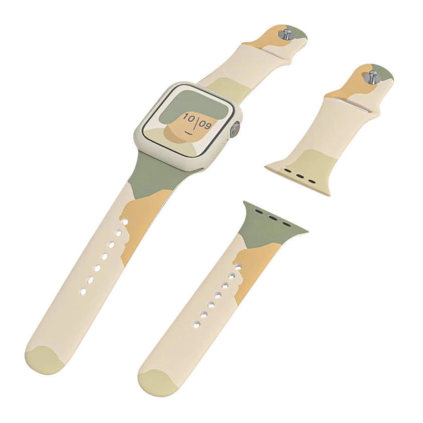 Silikonowy pasek Strap Moro do Apple Watch 42 / 44 / 45 / 49 mm - wzór 6 – zdjęcie 2