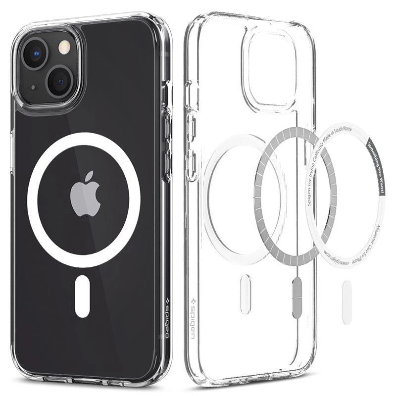 Etui Spigen Ultra Hybrid Mag z MagSafe na iPhone 13 mini - białe – zdjęcie 7