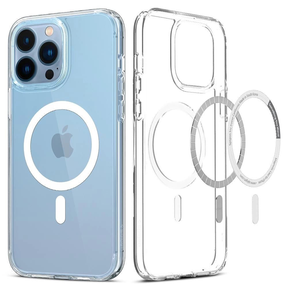 Etui Spigen Ultra Hybrid Mag z MagSafe na iPhone 13 Pro - białe