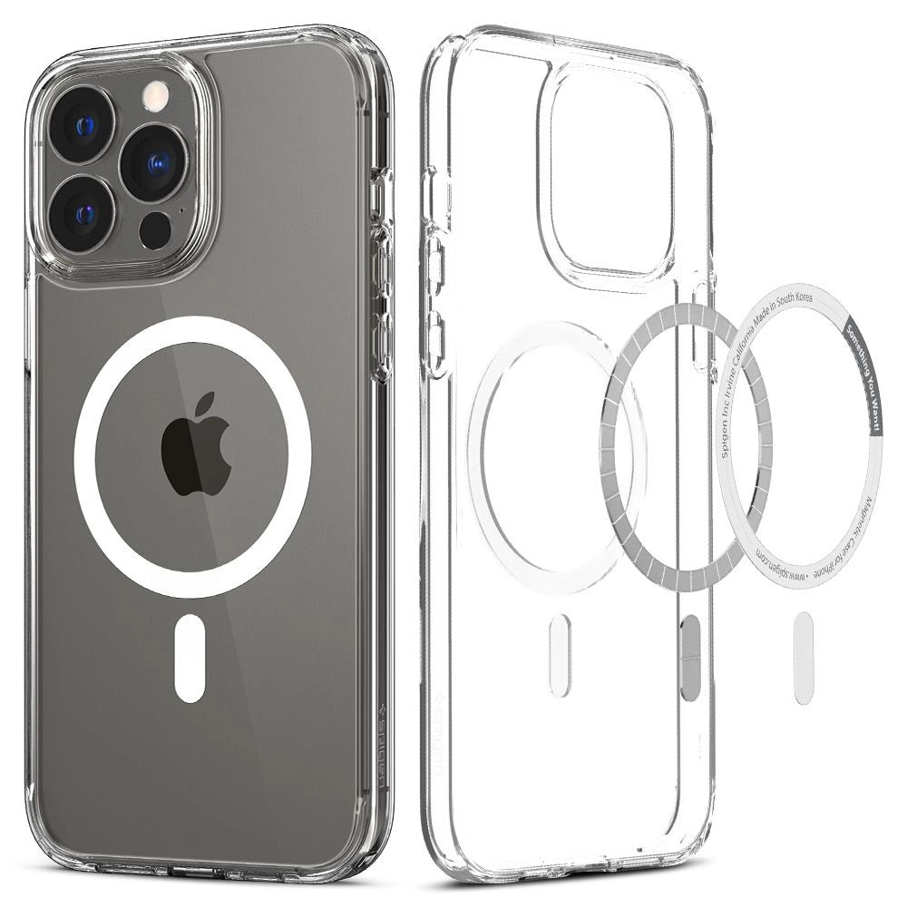 Etui Spigen Ultra Hybrid Mag z MagSafe na iPhone 13 Pro - białe – zdjęcie 9