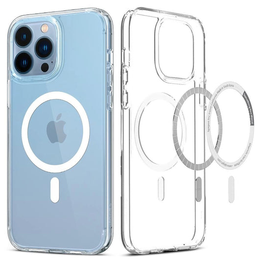 Etui Spigen Ultra Hybrid Mag z MagSafe na iPhone 13 Pro Max - białe
