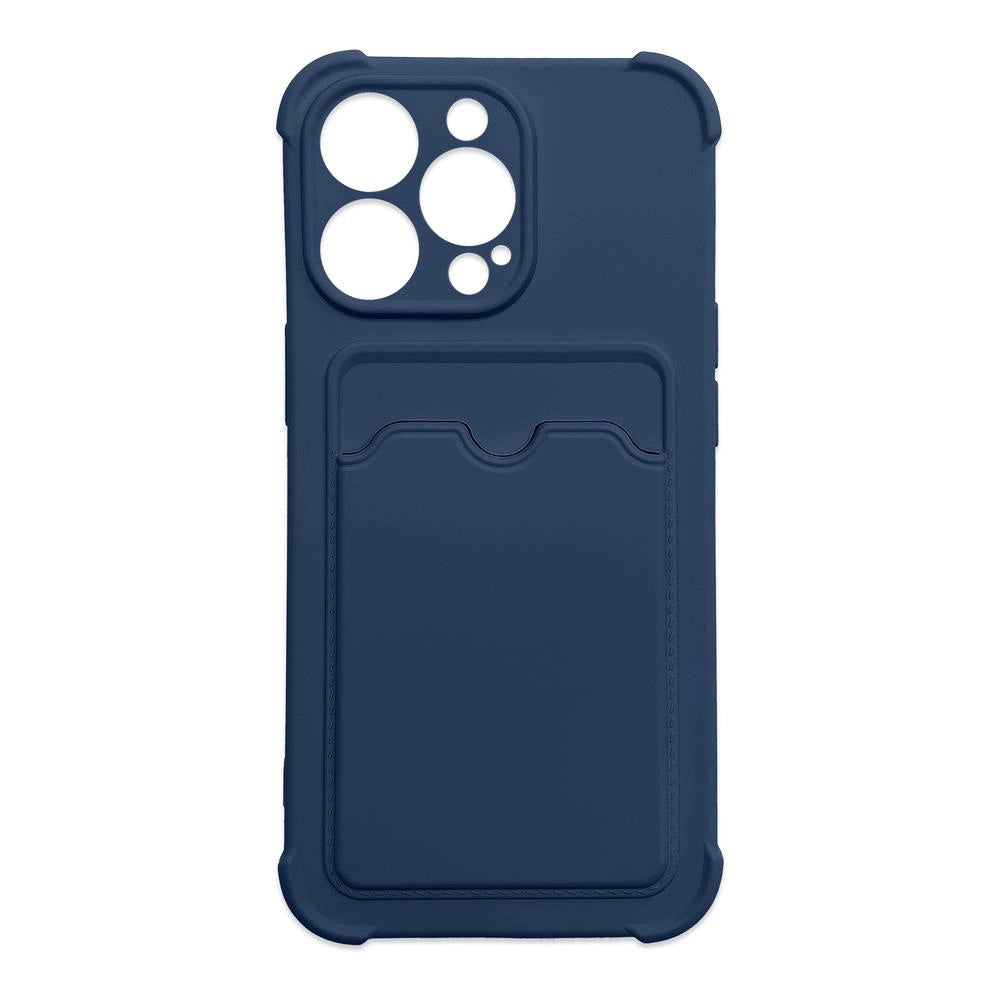Card Armor Case etui na kartę silikonowe pancerne etui Air Bag granatowy