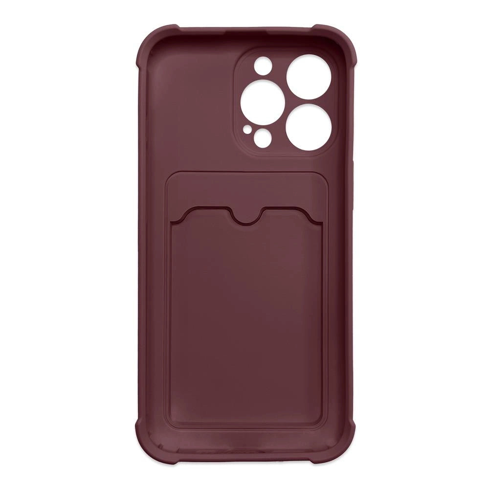 Card Armor Case etui na kartę silikonowe pancerne etui Air Bag malinowy – zdjęcie 2