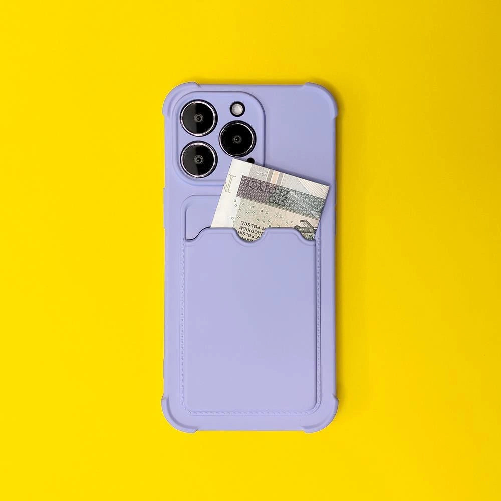 Card Armor Case etui na kartę silikonowe pancerne etui Air Bag czerwony – zdjęcie 5