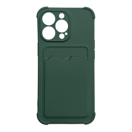 Card Armor Case etui na kartę silikonowe pancerne etui Air Bag zielony