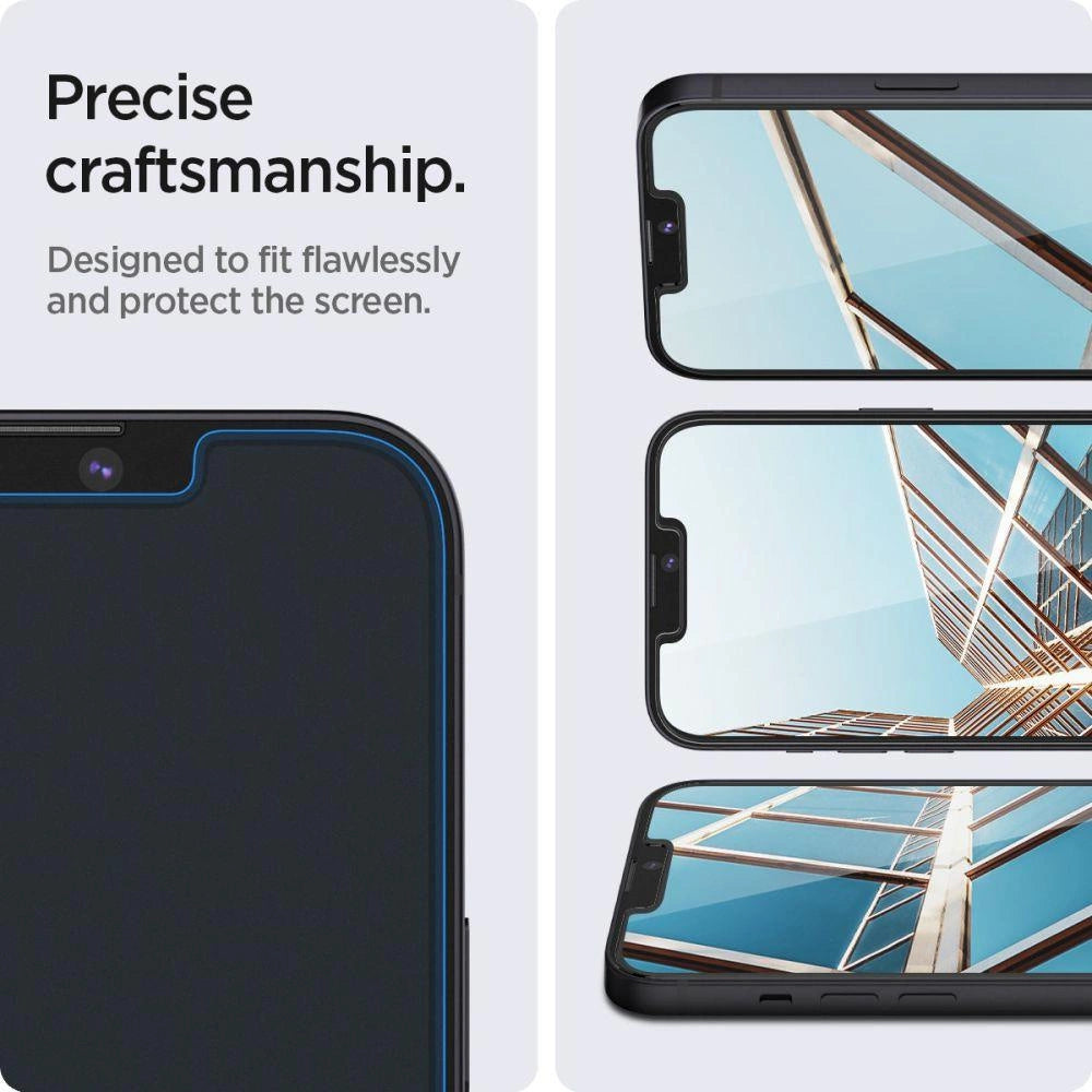 Szkło hartowane Spigen na iPhone 13 / 13 Pro / 14 / 16e / 17e- 2 szt. – zdjęcie 10