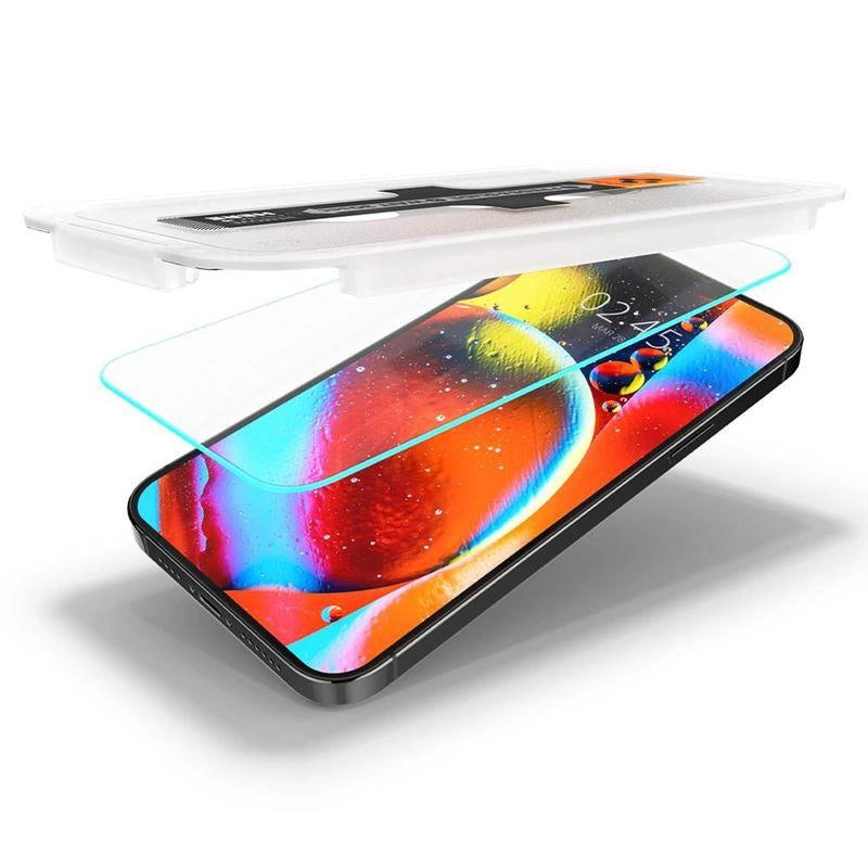 Szkło hartowane Spigen na iPhone 13 / 13 Pro / 14 / 16e / 17e- 2 szt. – zdjęcie 14