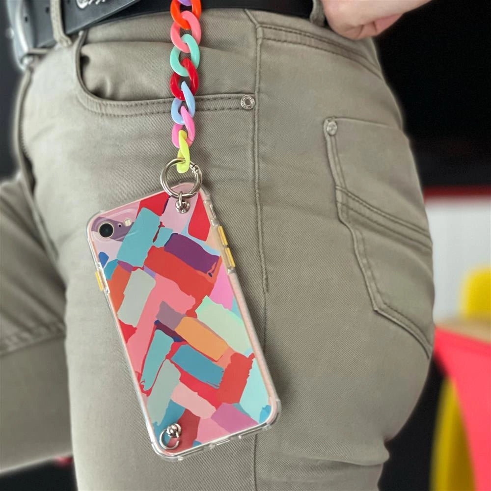 Color Chain Case żelowe do Samsung Galaxy A22 4G wielokolorowy (4) – zdjęcie 5