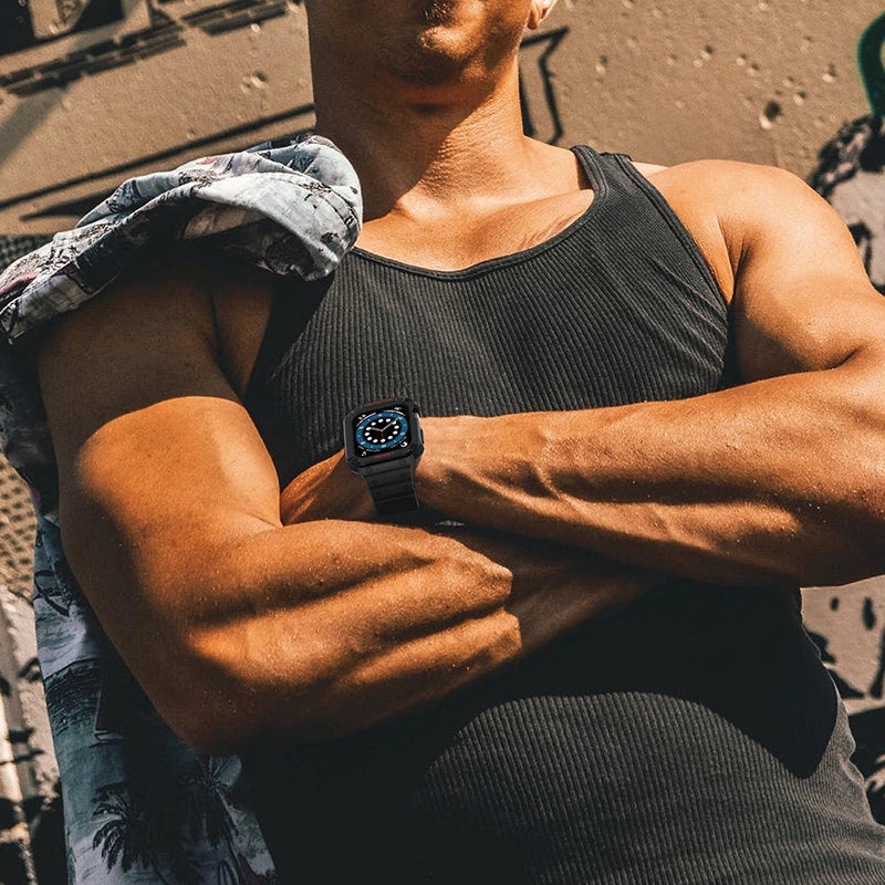 Pasek z etui ochronnym Protect Strap Band do Apple Watch 38 – zdjęcie 9