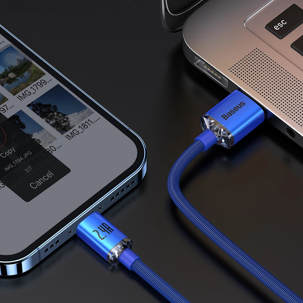 Baseus Crystal Shine Series kabel przewód USB do szybkiego ładowania i – zdjęcie 8