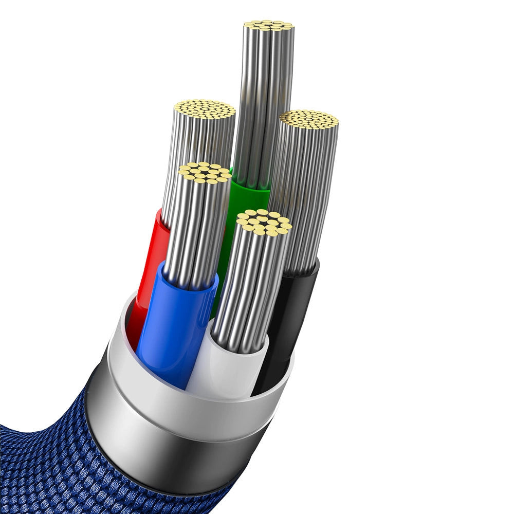 Kabel Baseus CAJY000203 Lightning - USB-C PD 20W 480Mb/s 1,2m - niebieski – zdjęcie 8