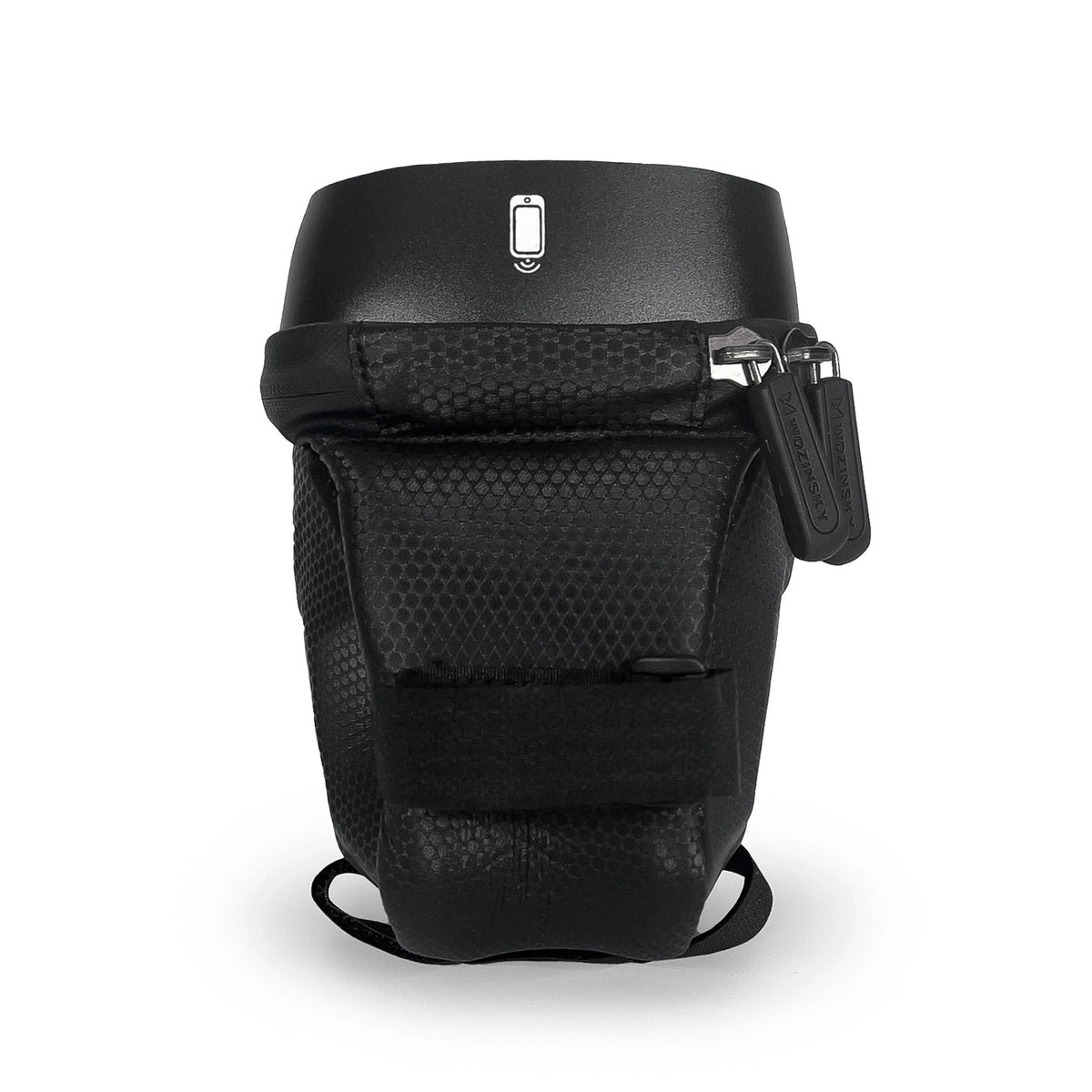 Wozinsky torba rowerowa na ramę z etui na telefon 1,7 l czarna (WBB28BK) – zdjęcie 3