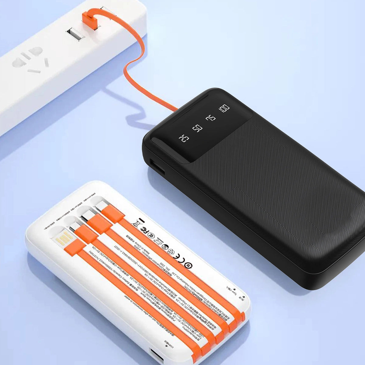 Dudao K6Pro uniwersalny powerbank 10000mAh z kablem USB, USB Typ C – zdjęcie 4