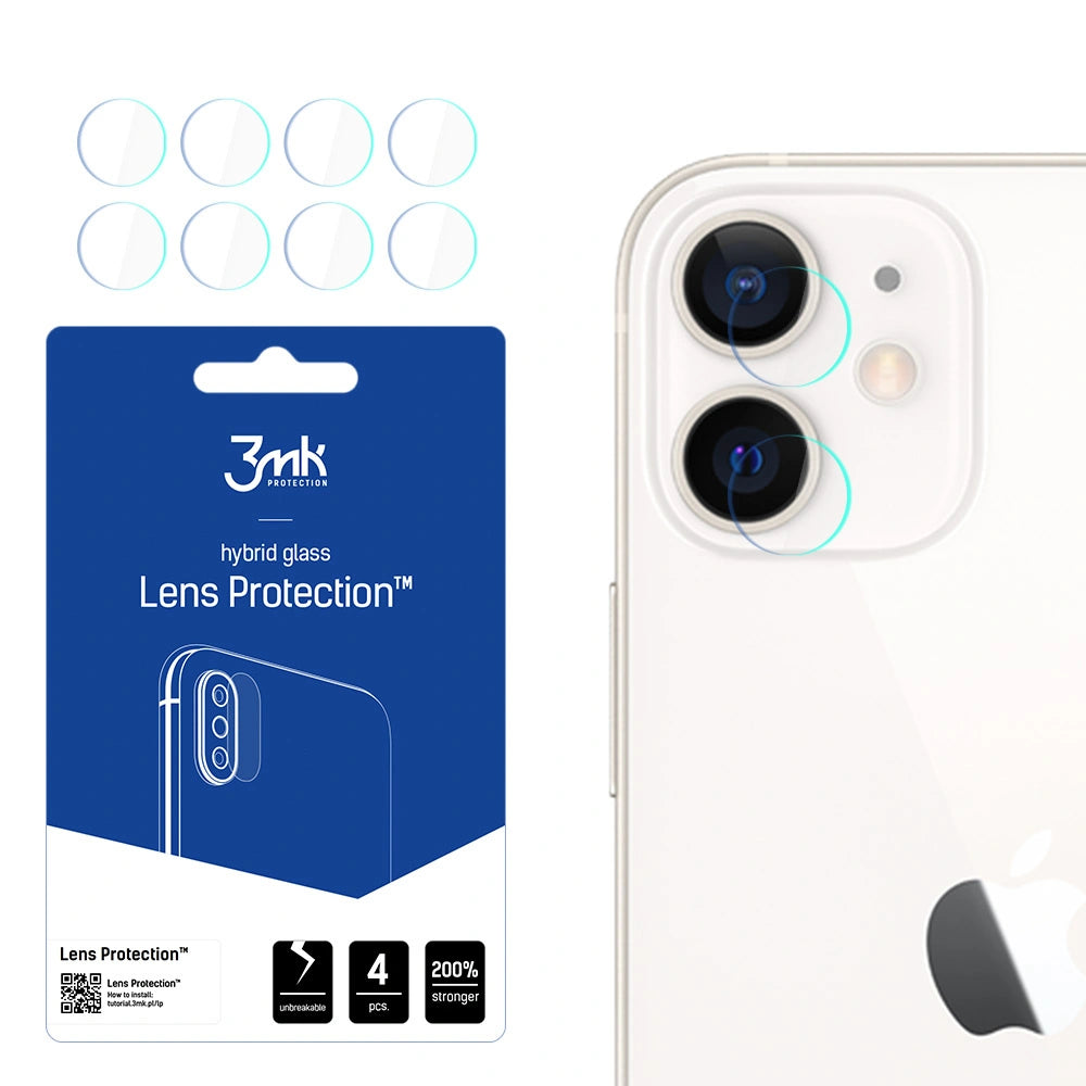 Szkło na aparat 3mk Lens Protection hybrydowe na iPhone 12