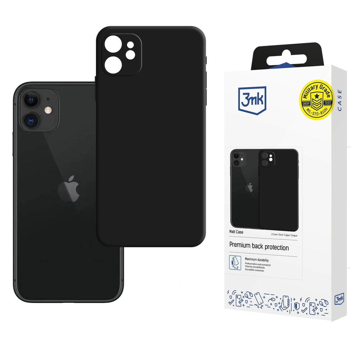 Etui 3mk Matt Case na iPhone 11 - czarne