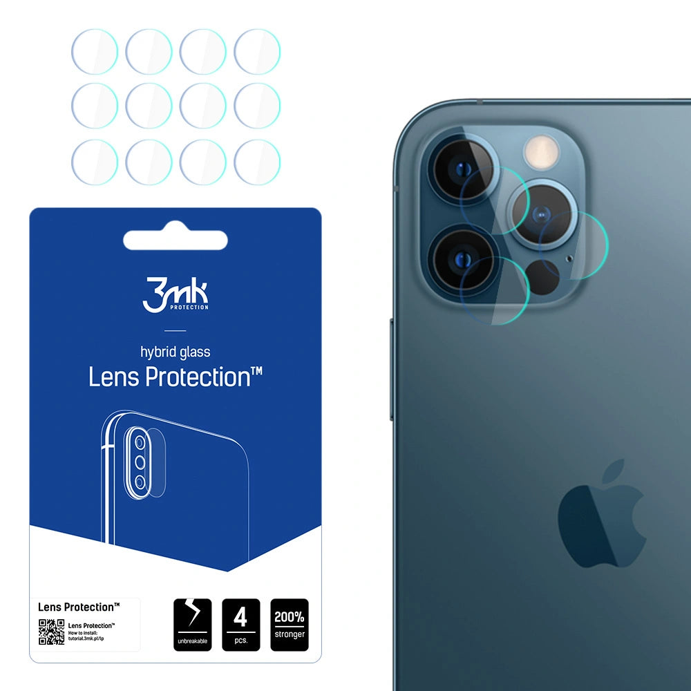 Szkło na aparat 3mk Lens Protection hybrydowe na iPhone 12 Pro