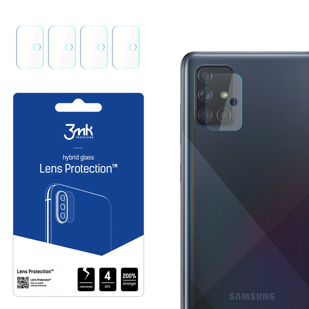 Szkło na aparat 3mk Lens Protection hybrydowe na Samsung Galaxy A71 4G