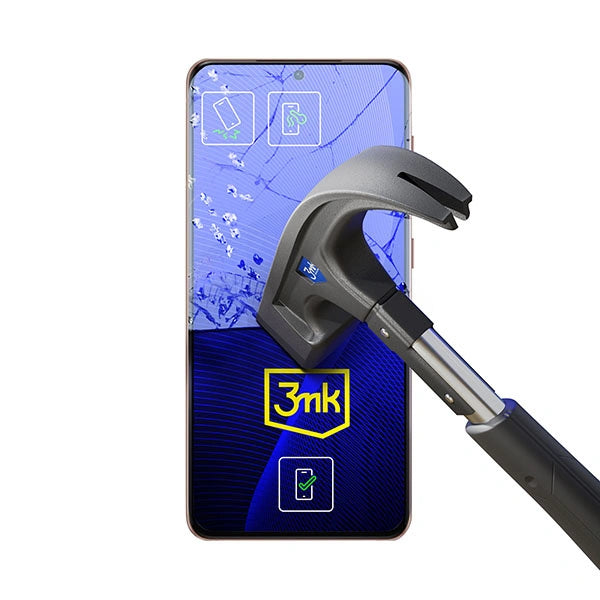 Szkło hybrydowe 3mk FlexibleGlass na Samsung Galaxy S21 5G – zdjęcie 3