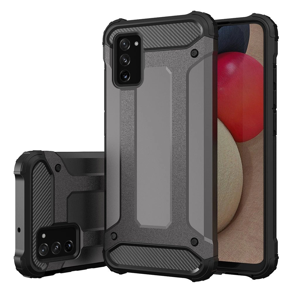 Hybrid Armor pancerne hybrydowe etui pokrowiec Samsung Galaxy A03s czarny – zdjęcie 2