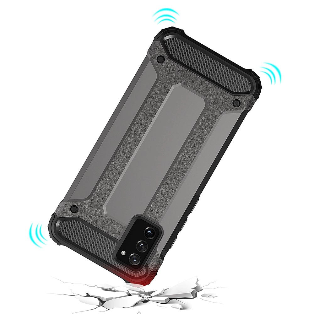 Hybrid Armor pancerne hybrydowe etui pokrowiec Samsung Galaxy A03s czarny – zdjęcie 7