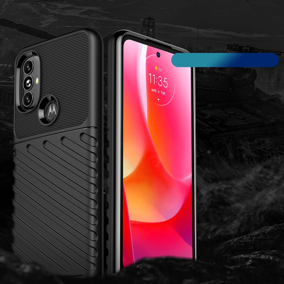 Thunder Case elastyczne pancerne etui pokrowiec Motorola Moto G Power 2022 – zdjęcie 2