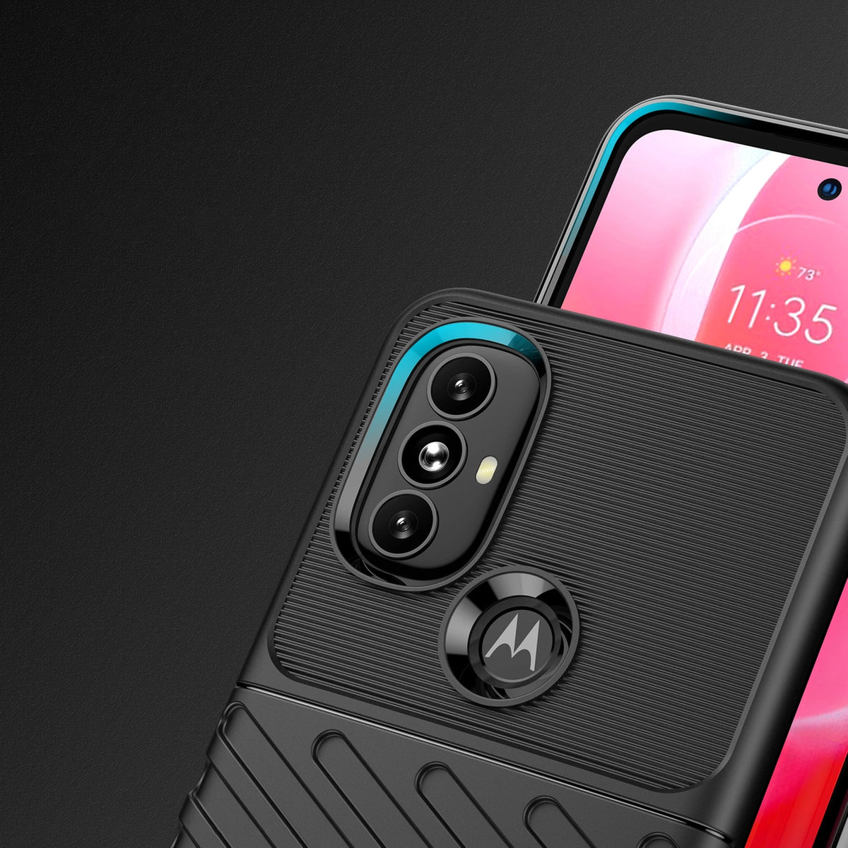 Thunder Case elastyczne pancerne etui pokrowiec Motorola Moto G Power 2022 – zdjęcie 4