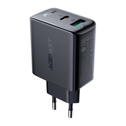 Acefast ładowarka sieciowa USB Typ C / USB 32W, PPS, PD, QC 3.0, AFC, FCP
