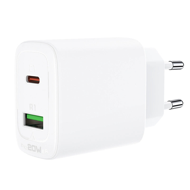 Acefast ładowarka sieciowa USB Typ C / USB 20W, PPS, PD, QC 3.0, AFC, FCP – zdjęcie 6