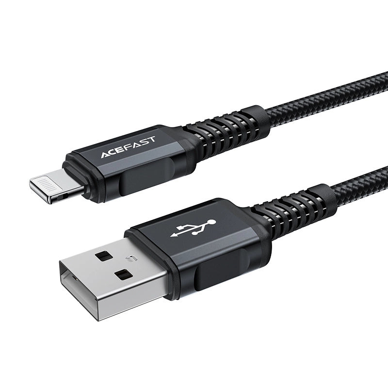 Acefast kabel MFI USB - Lightning 1,8m, 2,4A czarny (C4-02 A Black) – zdjęcie 2